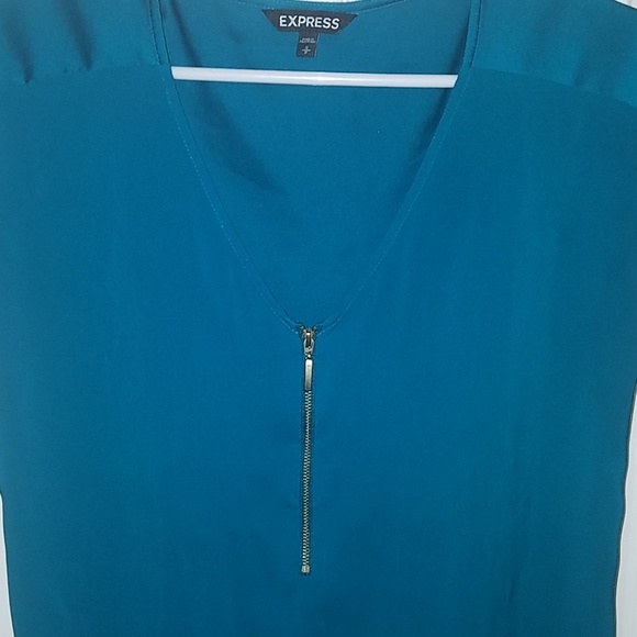 Deep Blue/Green Blouse - Picture 2 of 3